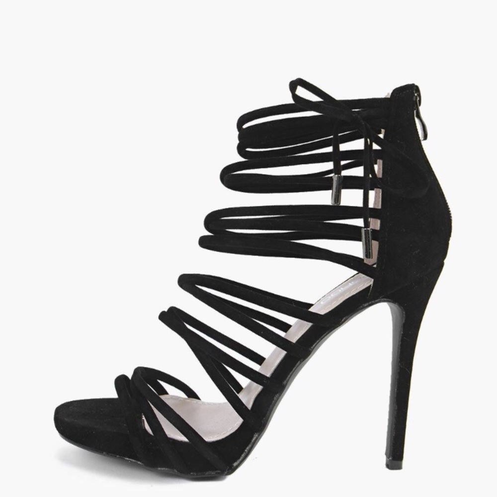 Boohoo Rose Multi Strap Heel